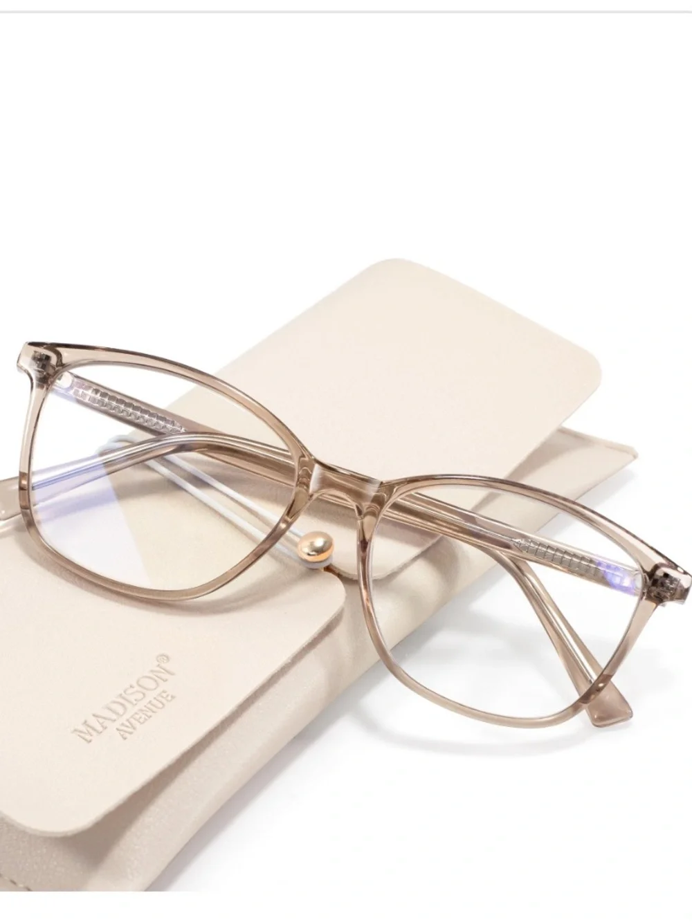 Women’s Blue-Light Blocking READER Glasses +1.0 - BROWN
